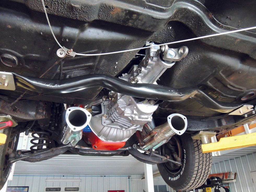 1968 Bel Air Tremec TKX Swap - Finished Transmission Crossmember