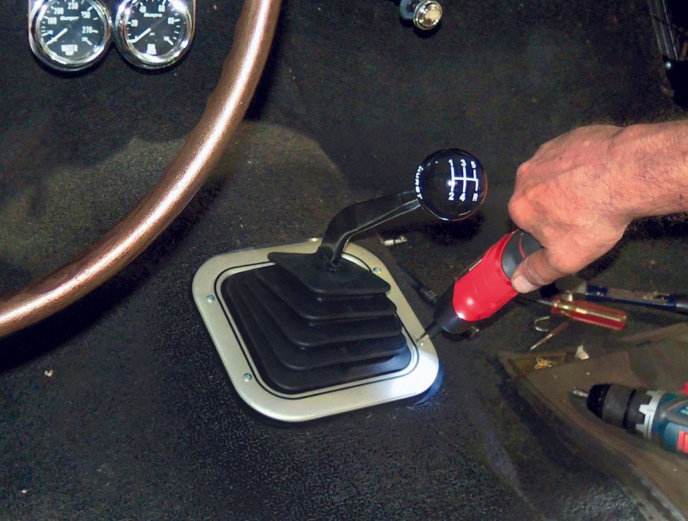 1968 Bel Air Tremec TKX Swap - Floor Shifter Boot, Plate and Carpeting