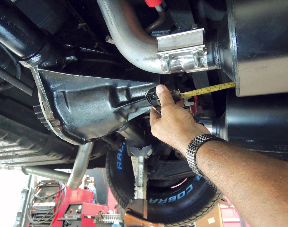 1968 Bel Air Tremec TKX Swap - Measuring Driveshaft Lengths