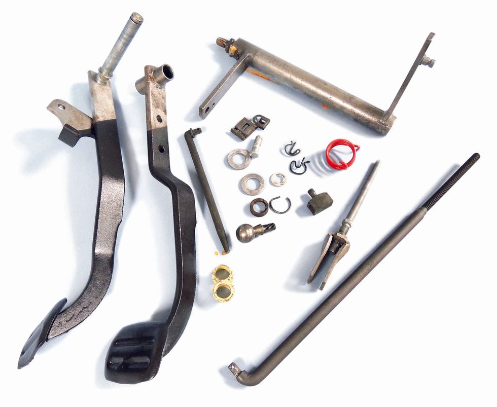 1968 Bel Air Tremec TKX Swap - pedals and linkage