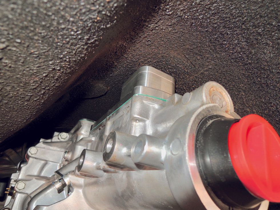 1968 Bel Air Tremec TKX Swap - Scribing Floor for Shifter Hole