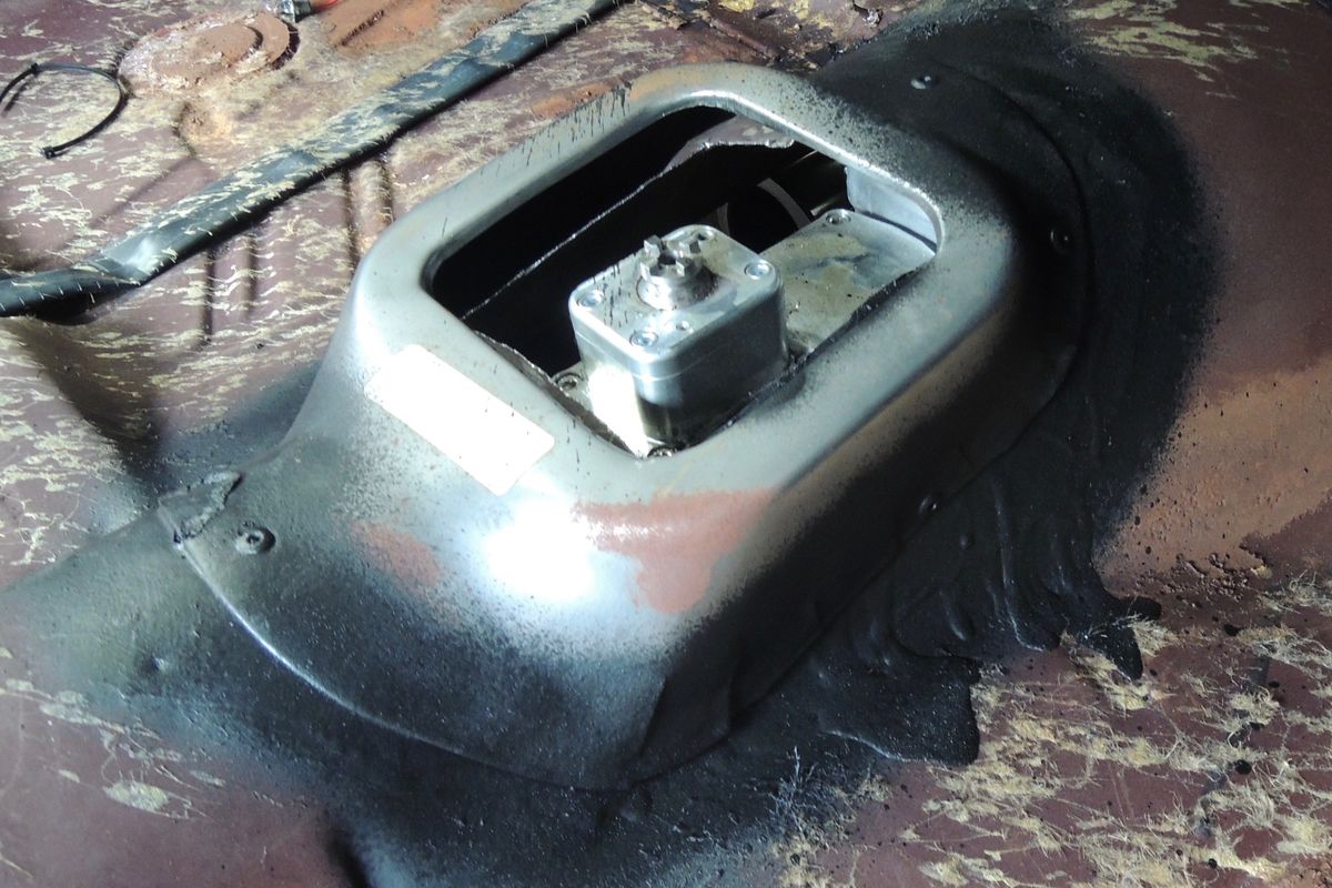 1968 Bel Air Tremec TKX Swap - Sealing shifter hump