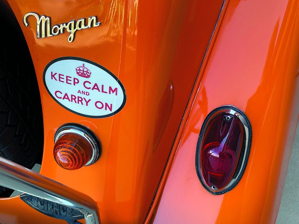 1969 Morgan 4/4 - "Keep Calm" sticker