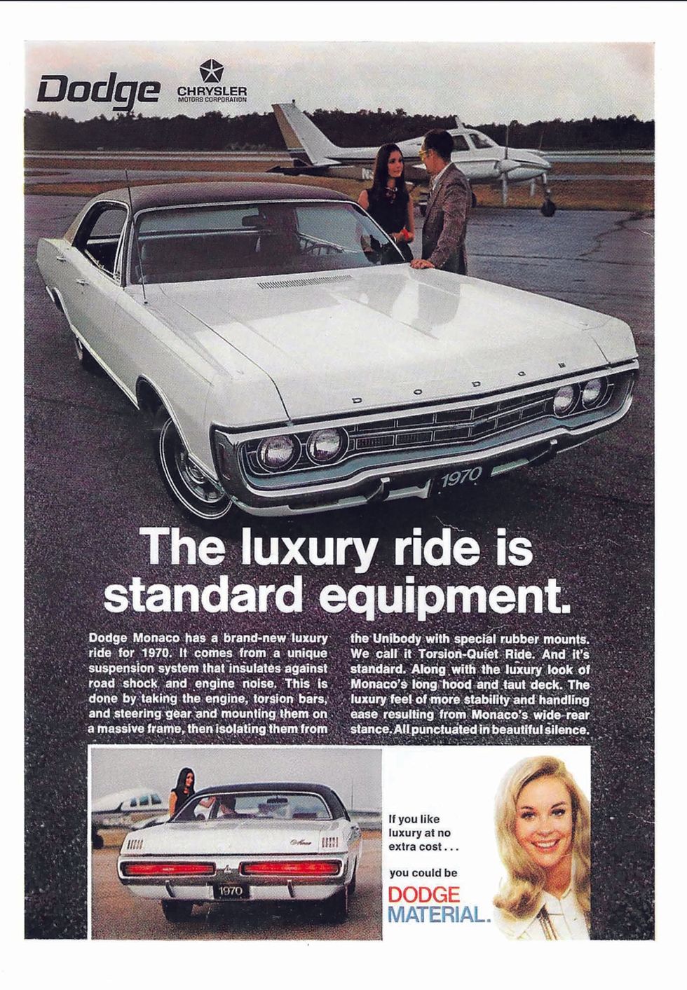 1970 Dodge Monaco print advertisement