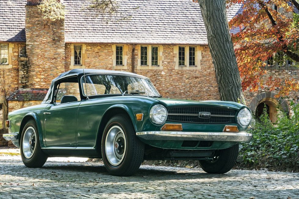 1972 Triumph TR6, vorderes Viertel, oben