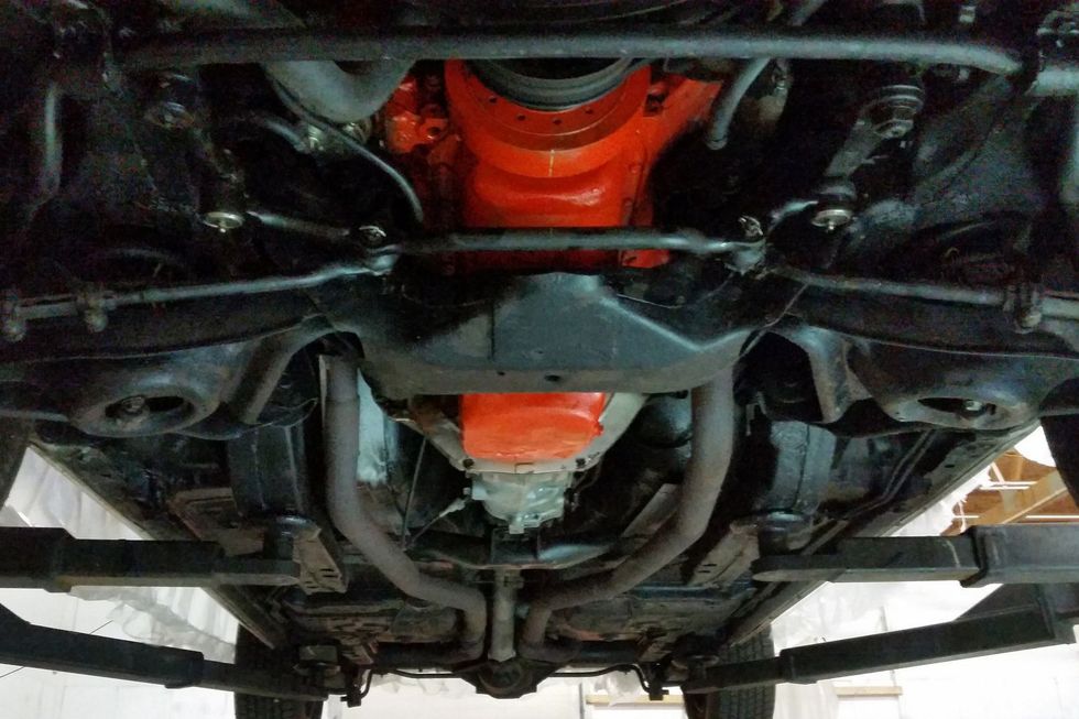 1974 Chevrolet Camaro Z28 undercarriage