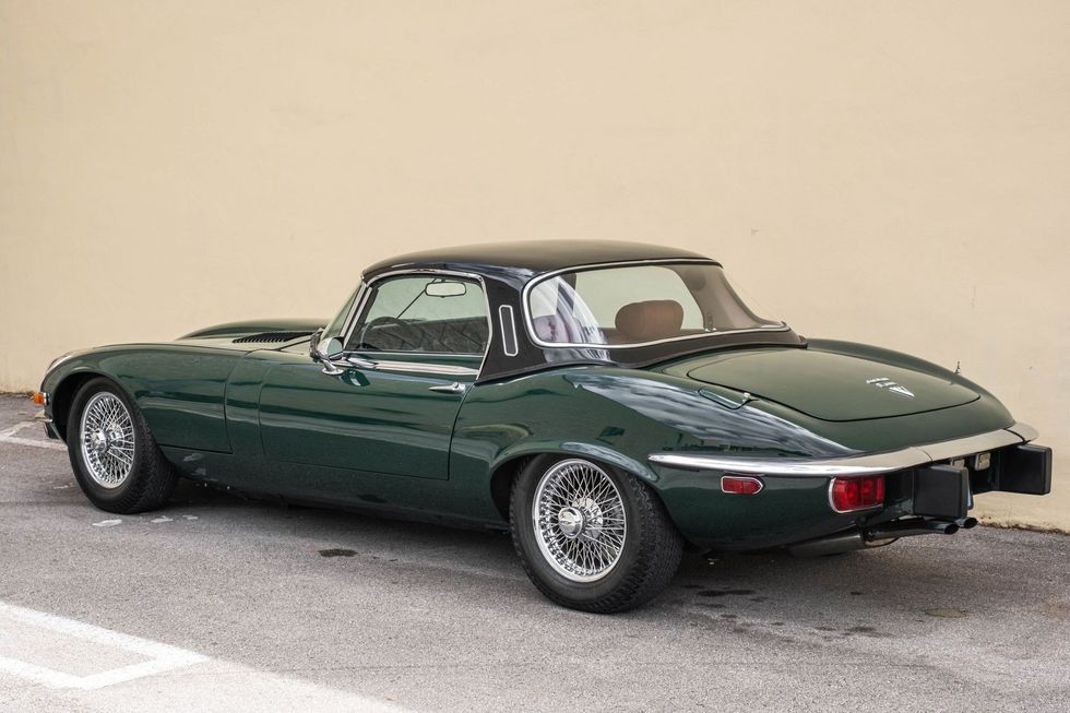 1974 Jaguar E-type Series 3 Convertible rear quarter with hardtop installed