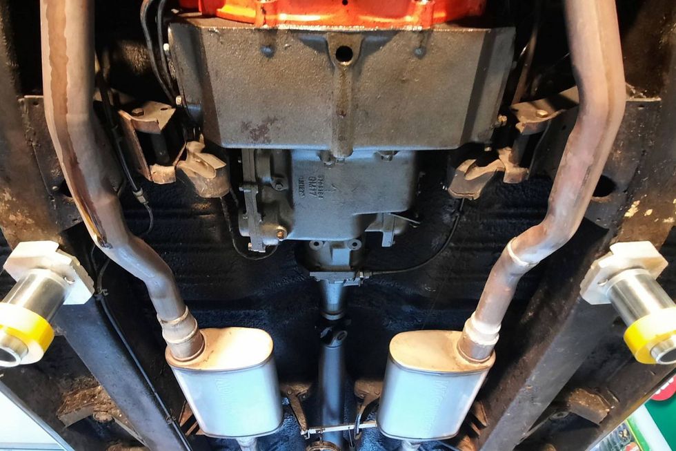 1977 Chevrolet K10 Scottsdale undercarriage