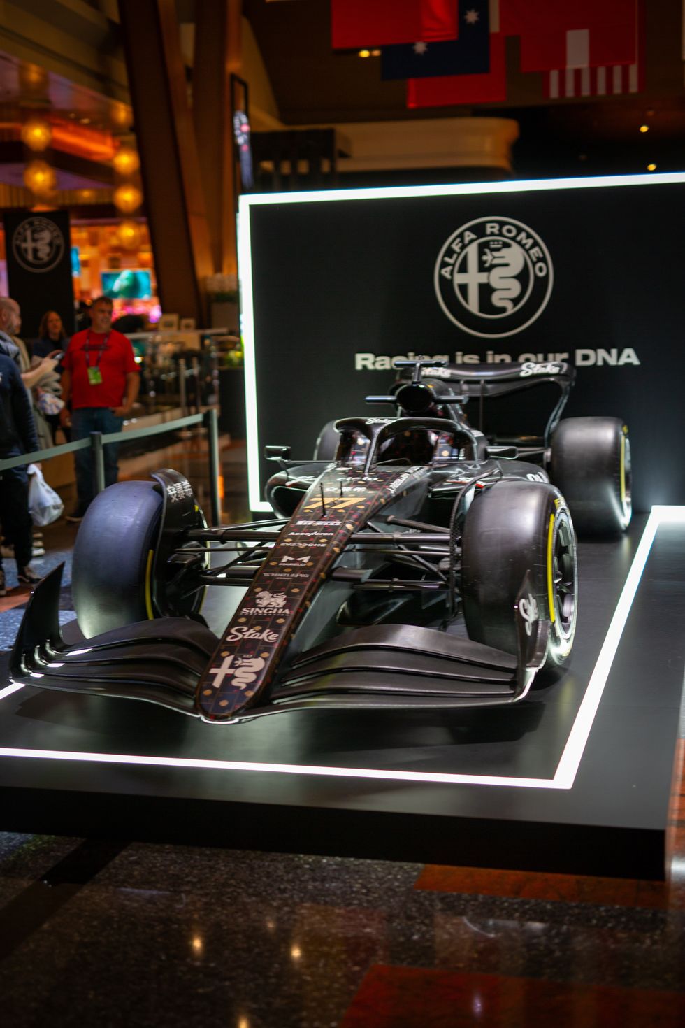 2023 Alfa Romeo F1 Livery - Sauber on podium
