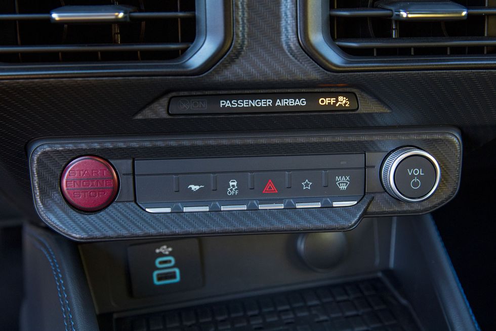 2024 Ford Mustang Dark Horse - control panel