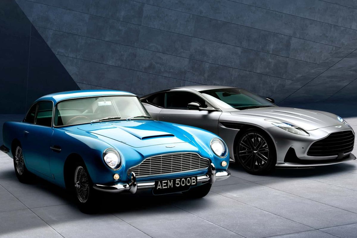 Aston Martin Poses Classic DB5 Next to 2024 DB12 – Which Would You Choose?