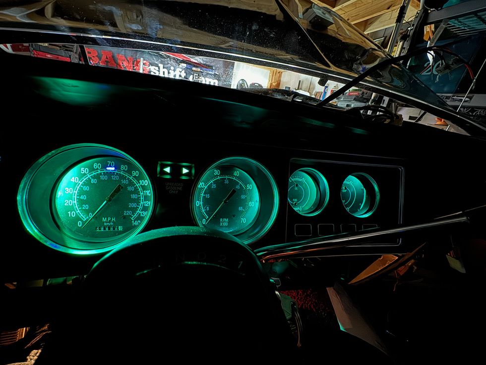 Classic Instruments 1976 Dodge Charger Cluster - Chrysler Green