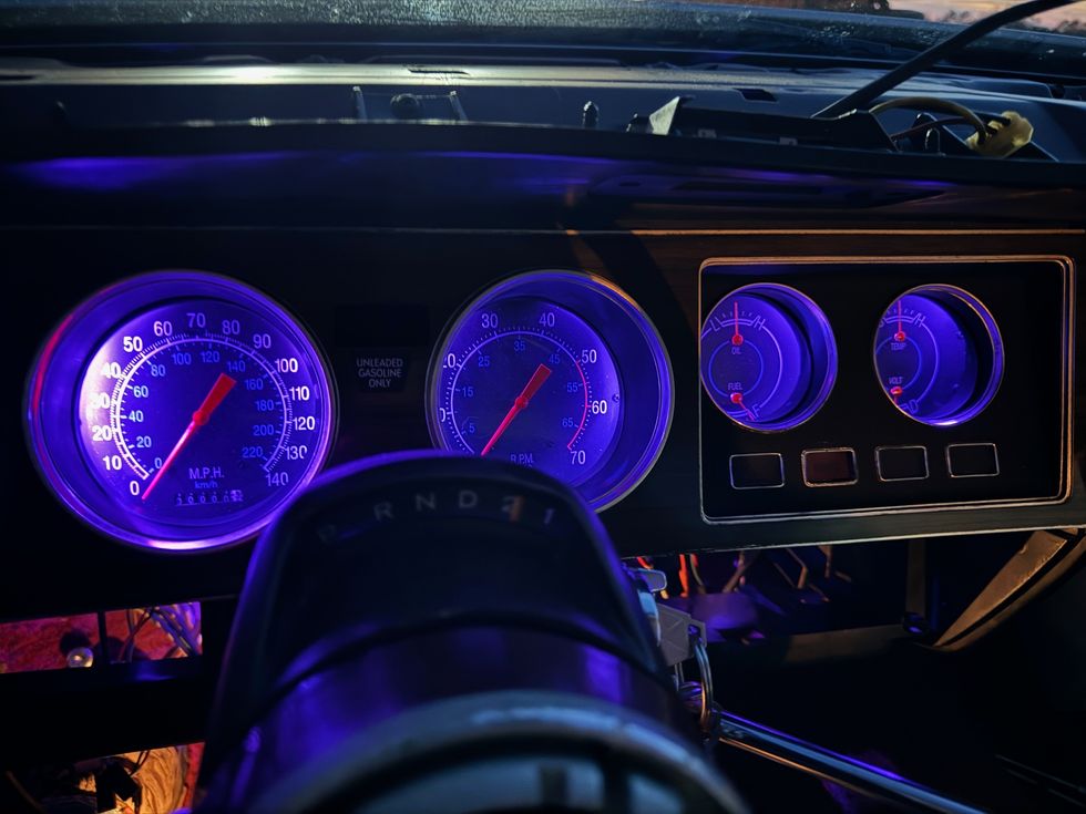 Classic Instruments 1976 Dodge Charger Gauges - Blue