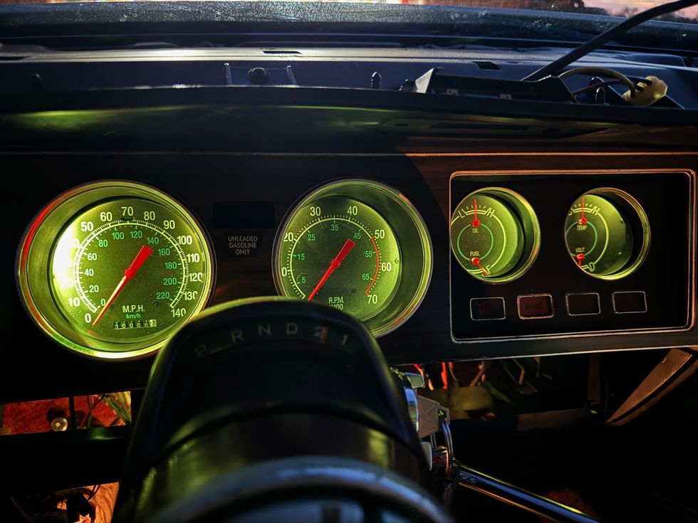 Classic Instruments 1976 Dodge Charger Gauges - Yellow-Green