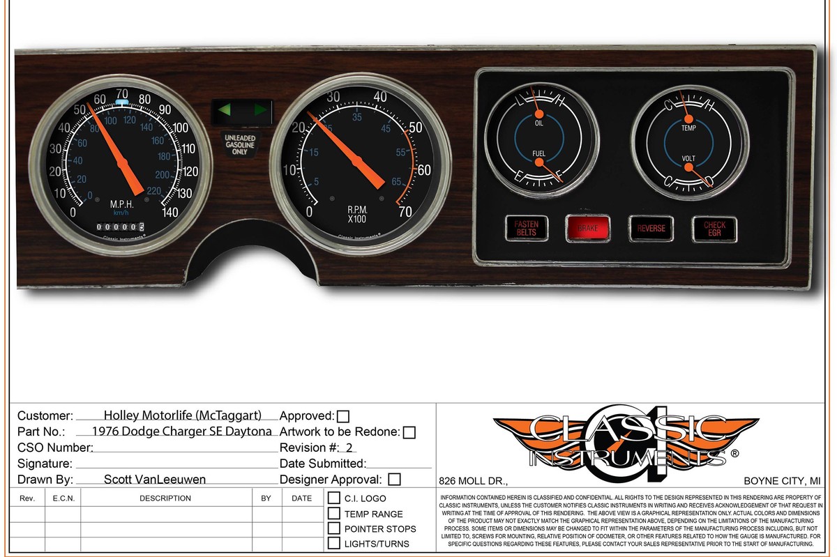 Classic Instruments installation - Draft Artwork