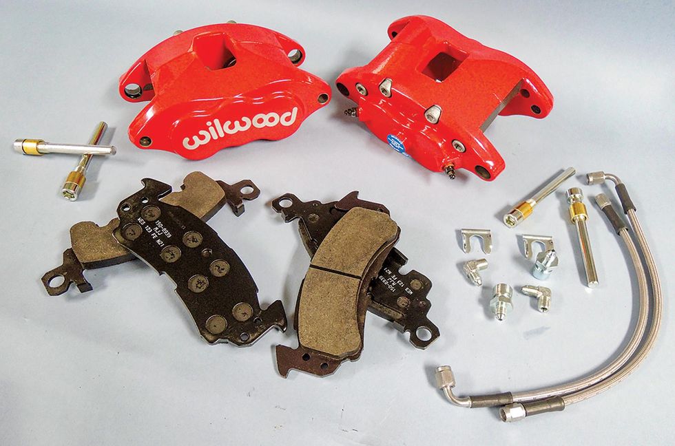 In two hours we had better brakes on our Chevelle with an aluminum caliper swap Hemmings