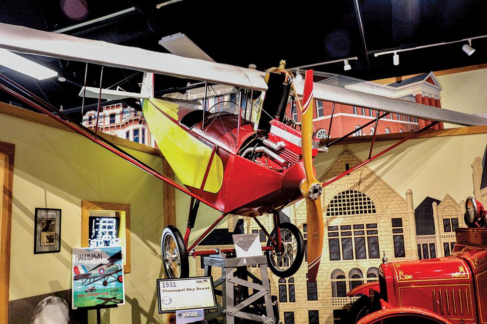 Farbbild eines Pietenpol Sky Scout von 1931 im Model T Museum.