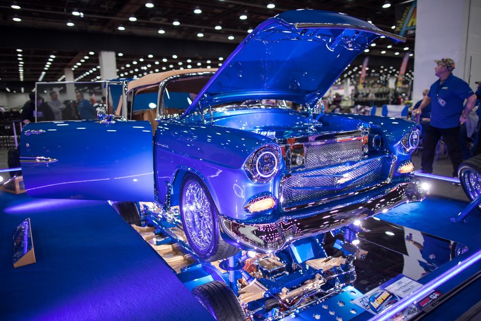 David and Kenny Snodgrass\u2019 1955 Chevy Convertible