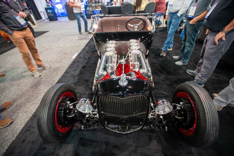 Dennis Taylor\u2019s Ed Iskenderian  hot rod roadster tribute car