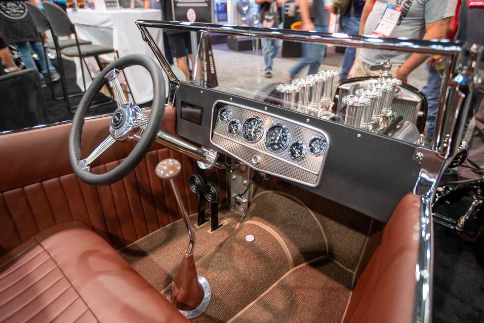 Dennis Taylor\u2019s Ed Iskenderian  hot rod roadster tribute car