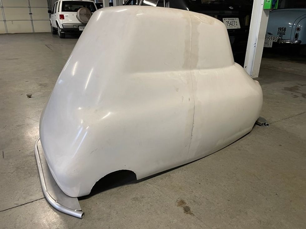 Fiberglass Isetta Riding Lawnmower Body