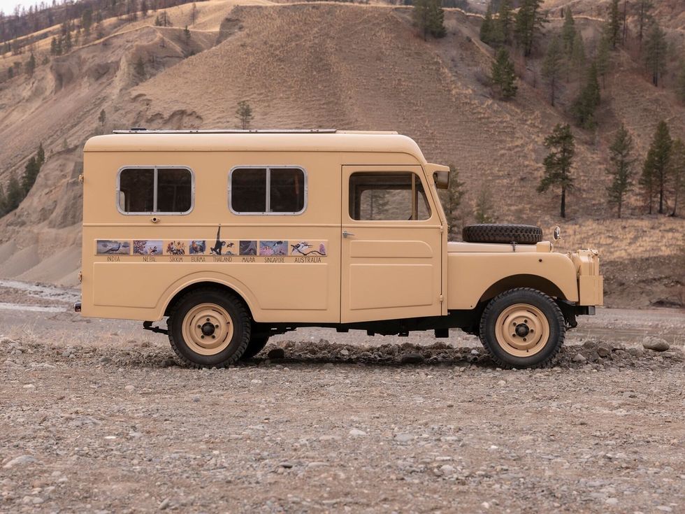 Restored round-the-world Land Rover at auction in Monterey - Hemmings