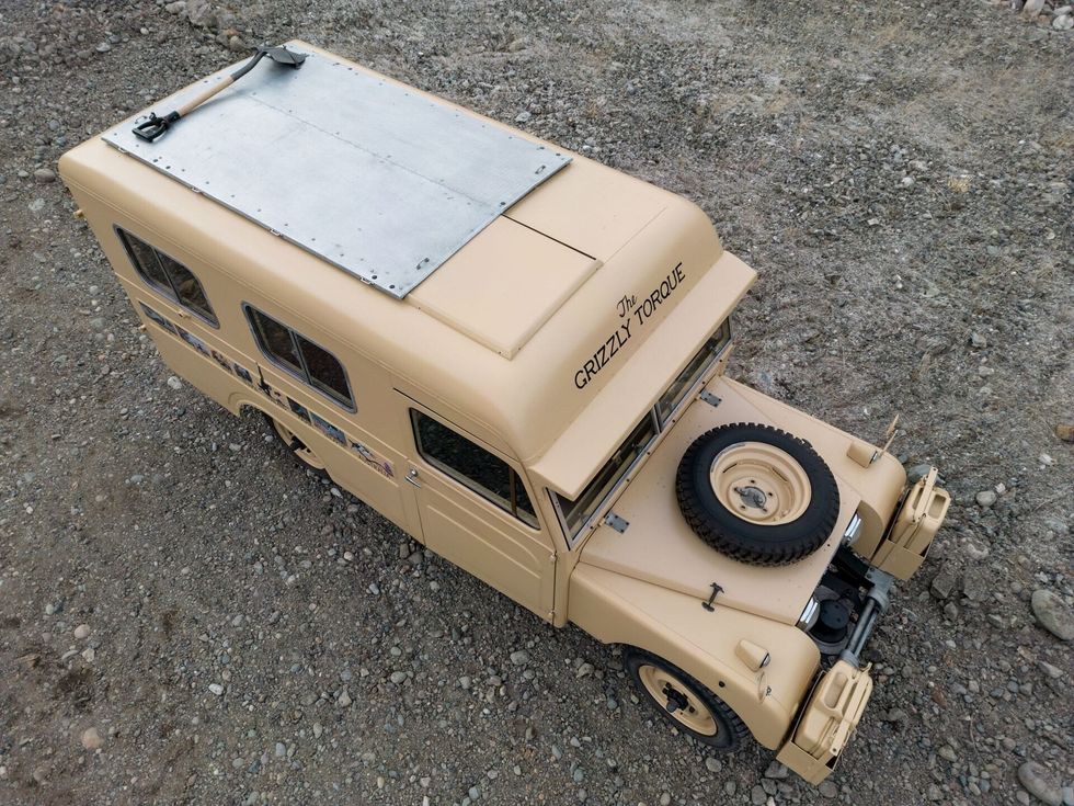 Restored round-the-world Land Rover at auction in Monterey - Hemmings