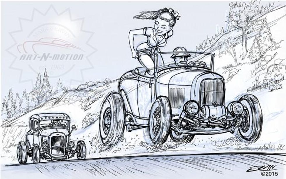 Toon Up! The automotive art of Mark Ervin | Hemmings