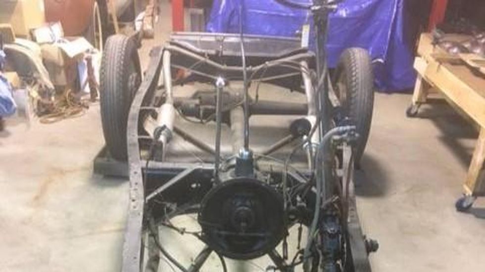 This 1932 Ford rolling chassis just begs to an A/V8. Here’s how