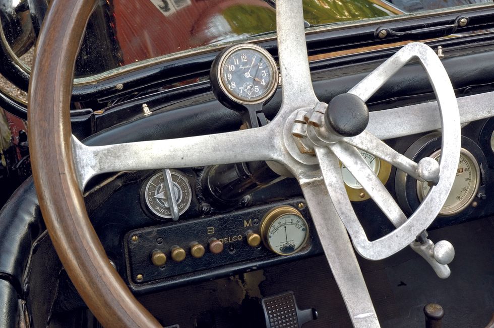 Hudson Six-40 - Steering wheel and gauges