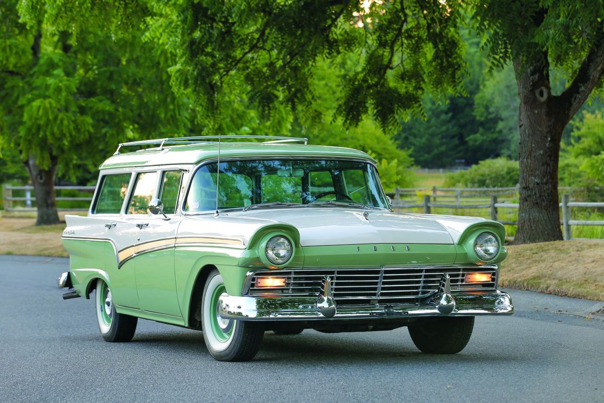 This 1957 Ford Country Sedan Station Wagon Hides a Factory Supercharged Surprise