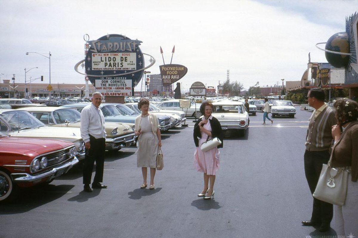 Vintage Las Vegas — At the Riviera, Las Vegas, October 1963. On the
