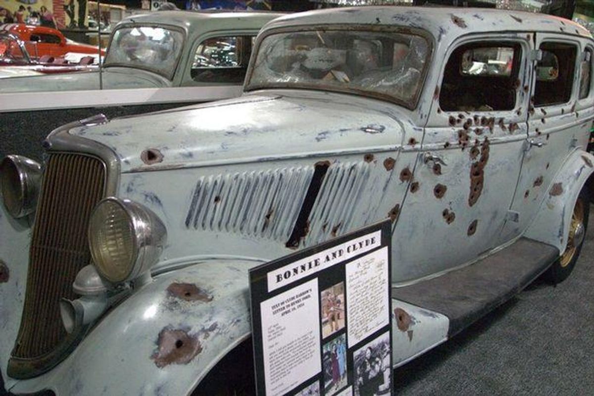 the real bonnie and clyde car