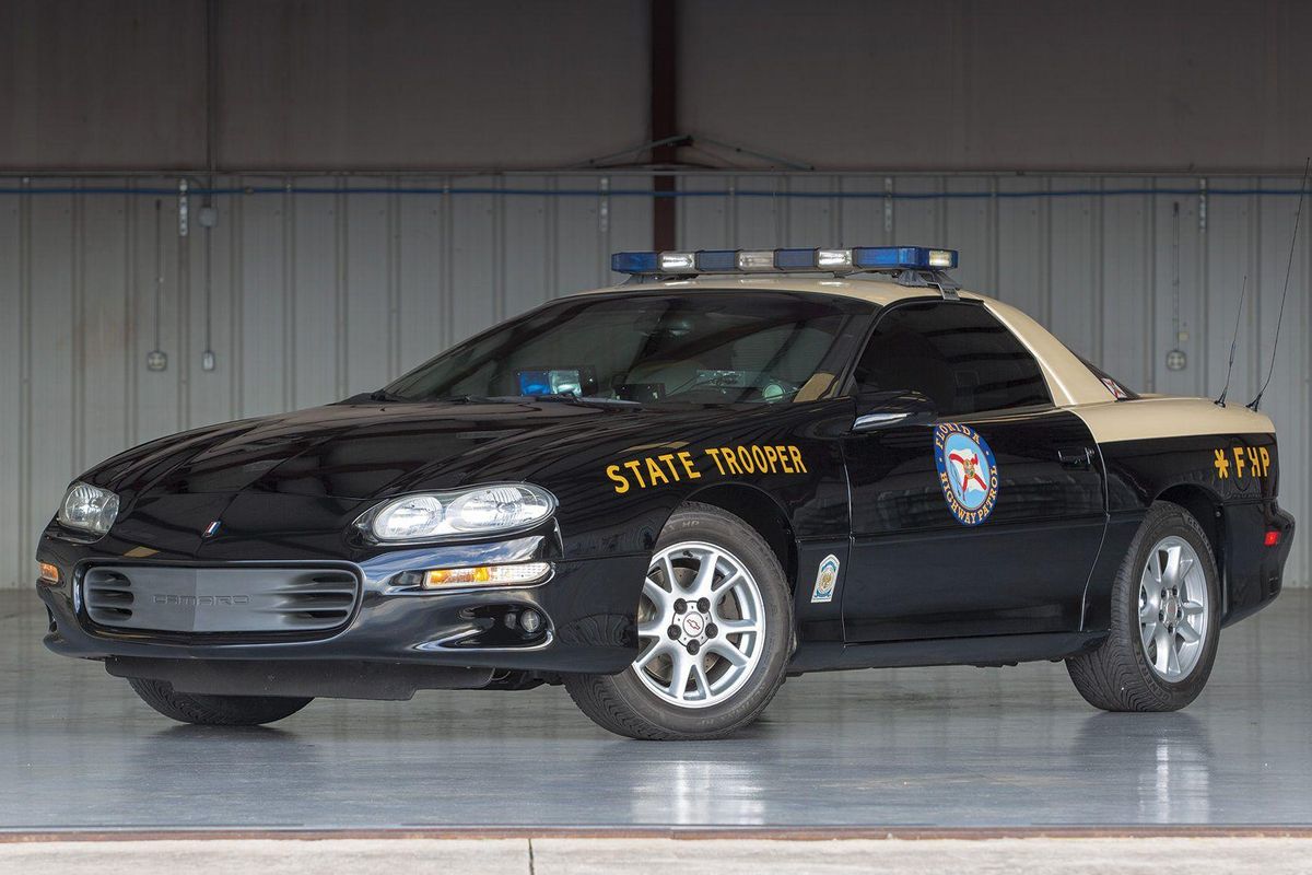 The 2002 Chevy Camaro B4C special service police package could apprehend  some of the biggest speeders of its day