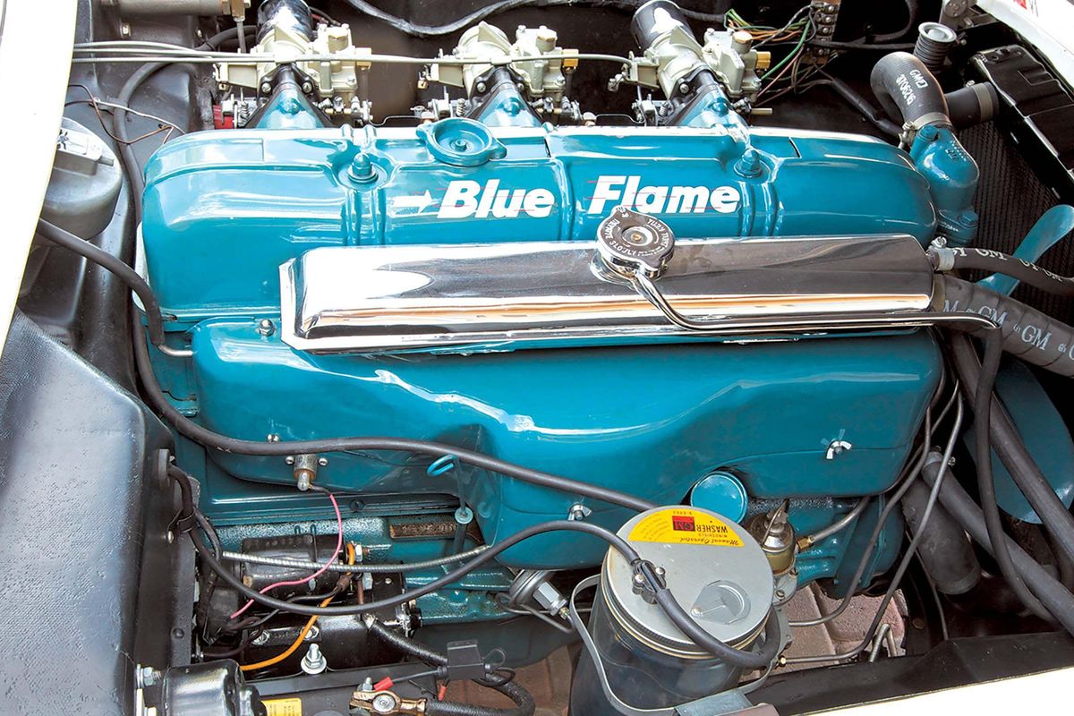 The C1 Corvette's Blue Flame Six used clever modifications to breathe more  fire into a passenger-car engine