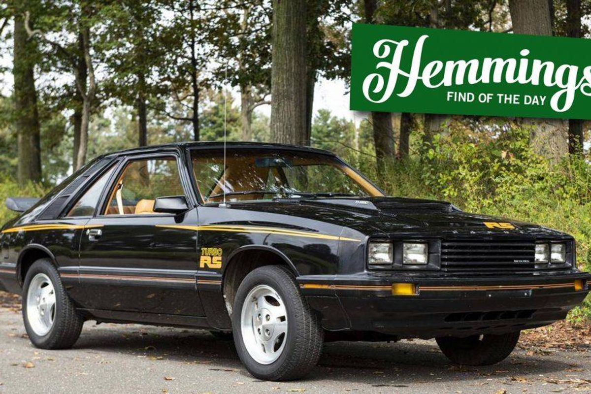 From the lost era of downsized American performance comes a low-mileage  1979 Mercury Capri RS Turbo