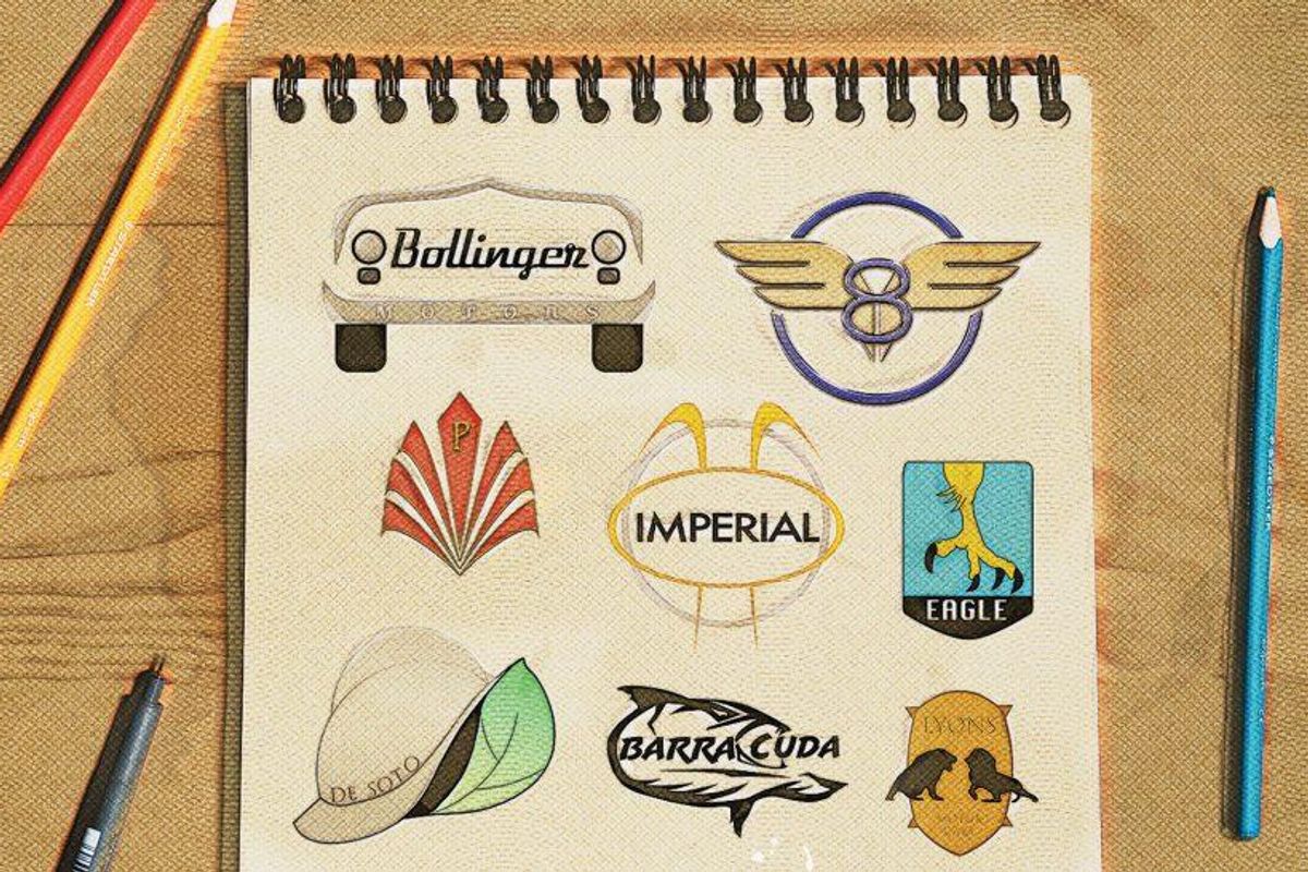 Budding graphic designers reinvent past and present automotive brands,  starting with their logos