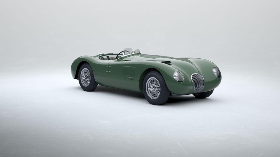 Jaguar C-Type continuation car brings back 1950s racing icon