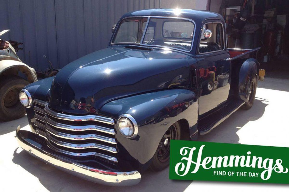 Find of the Day: Restomod 1949 Chevrolet 3100 pickup features period-correct hot rod engine build