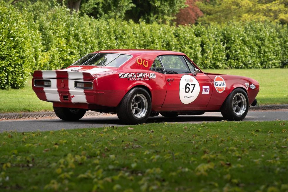 A vintage race-ready 1967 Chevrolet Camaro Z/28 with actual Trans-Am ...