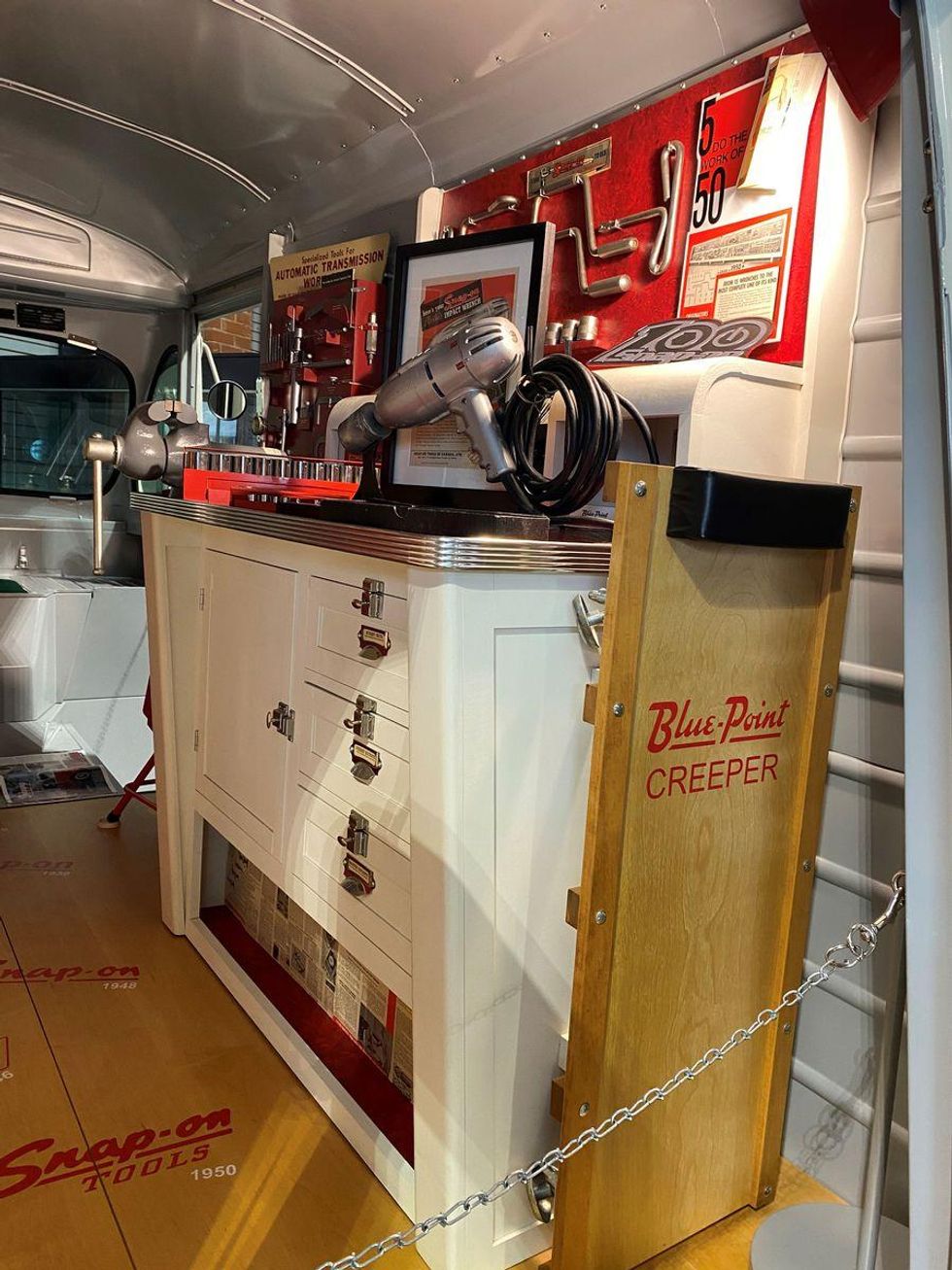 Restored 1951 IH Metro delivery van recalls the Snapon Tools mobile