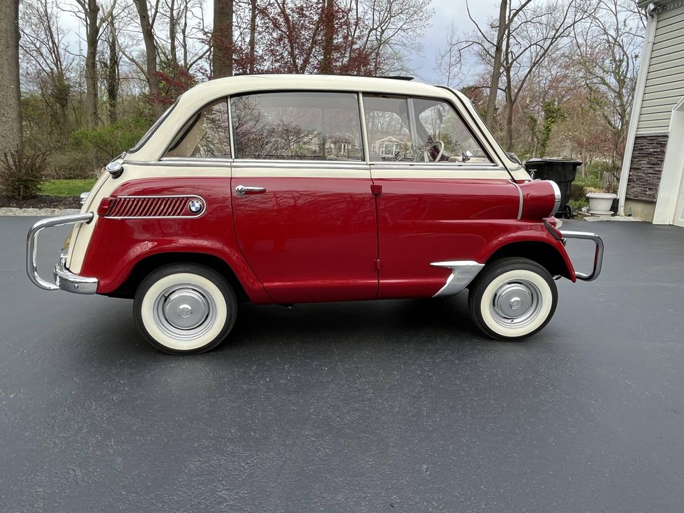 On This 1958 Bmw Isetta 600 Limousine Simply Means More Room For