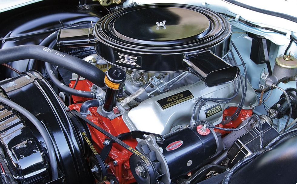 A 409-hp 409 in a stripper Biscayne sedan is perhaps the definitive ...