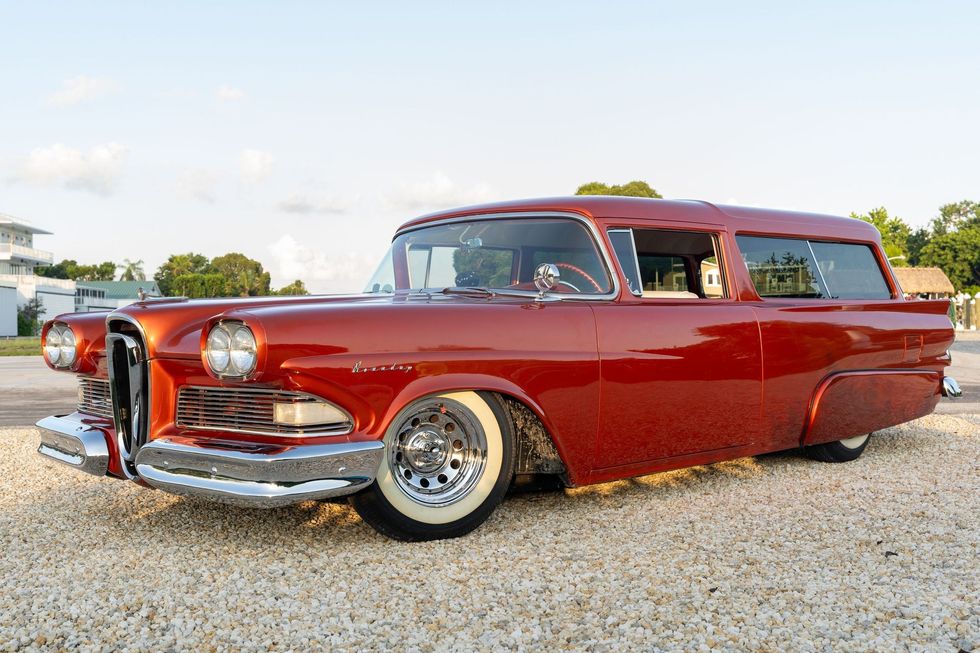 This Customized 1958 Edsel Roundup Wagon Gets the Hot Rod Treatment