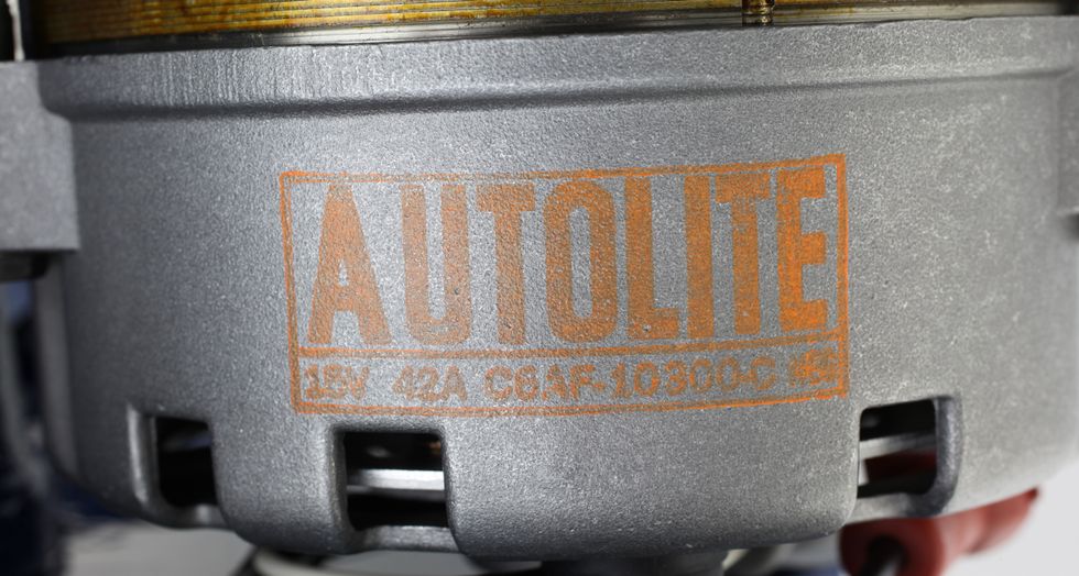 Jeff Lilly 1967 Shelby 428 Restoration - Alternator factory stamp