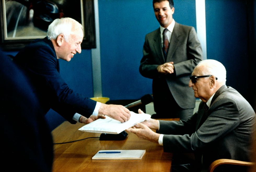 John Surtees and Enzo Ferrari met again, late in Enzo\u2019s life.