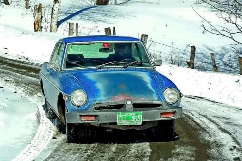 MGB in the snow