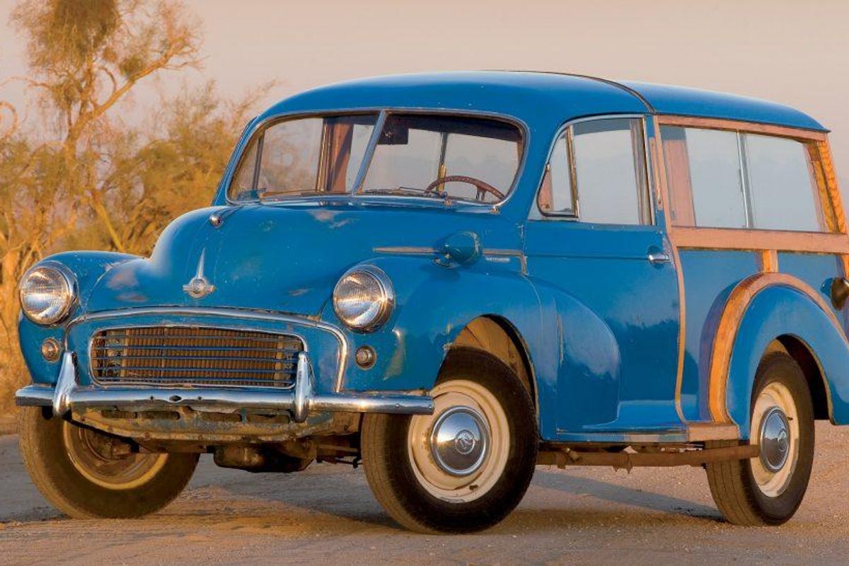 This half-timbered Morris Minor Traveller is most coveted of kind | Hemmings