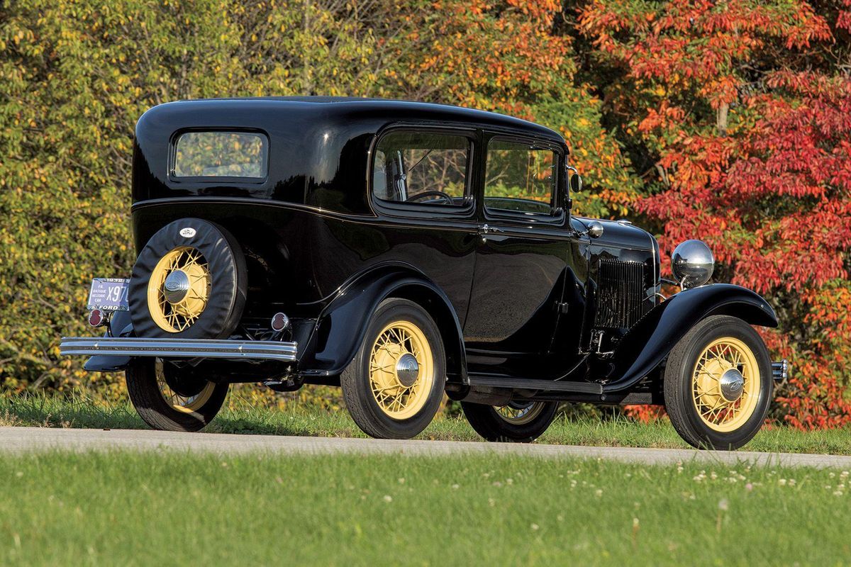 A 1932 Ford Model B Standard Tudor Sedan undergoes a three-plus ...