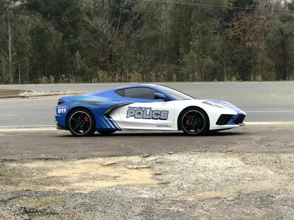 Seized for Service: 2022 Chevrolet Corvette Joins Florida Police Fleet in Panama City Beach